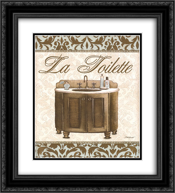 Modern Sink 12x14 Black Ornate Wood Framed Art Print Poster with Double Matting by Williams, Todd