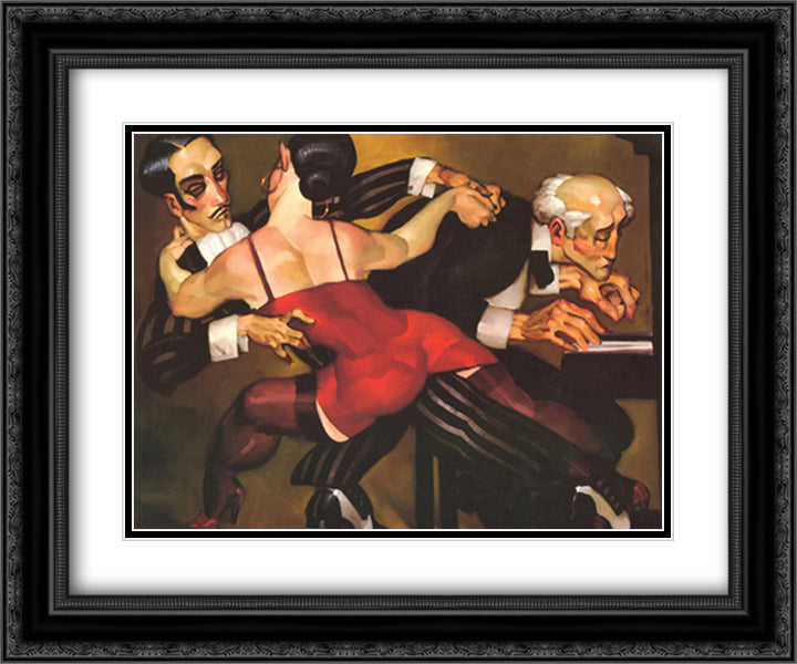 Last Tango 15x18 Black Ornate Wood Framed Art Print Poster with Double Matting by Machado, Jaurez