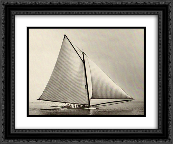 Sandbagger 18x15 Black Ornate Wood Framed Art Print Poster with Double Matting