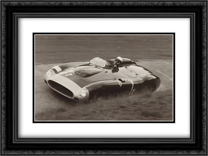Nurburgring 1000k, 1956 18x15 Black Ornate Wood Framed Art Print Poster with Double Matting by Alexander, Jesse