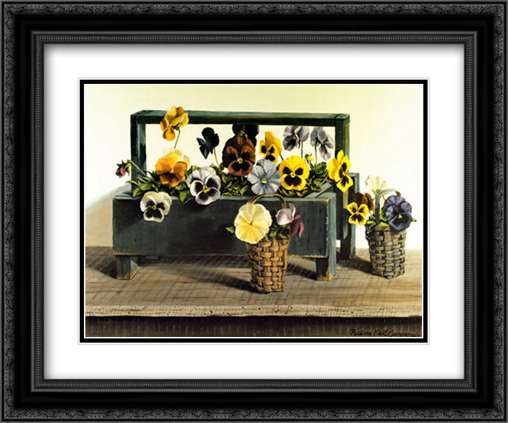 May Day 18x15 Black Ornate Wood Framed Art Print Poster with Double Matting by Campanelli, Pauline Eble