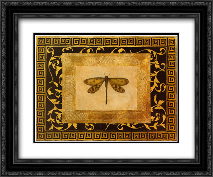 Dragon Fly I 18x15 Black Ornate Wood Framed Art Print Poster with Double Matting by Animals & Nature