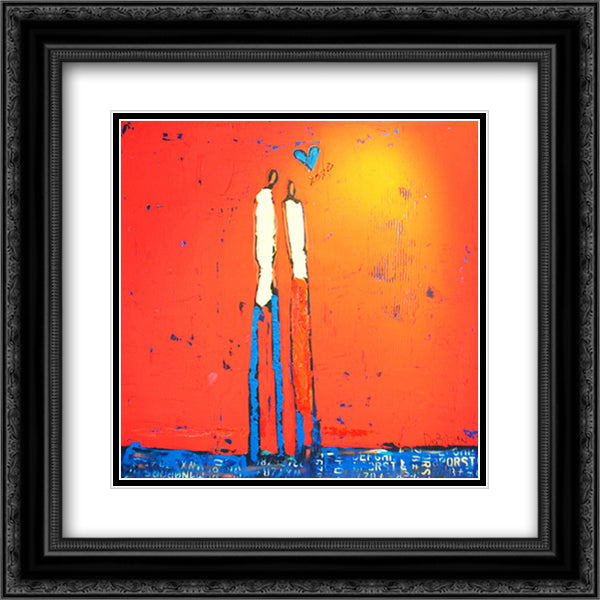 My Girl 14x14 Black Ornate Wood Framed Art Print Poster with Double Matting by Debilzan, William