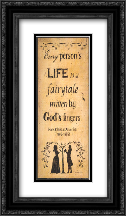 God's Fairytale 8x14 Black Ornate Wood Framed Art Print Poster with Double Matting by Atkins, Donna