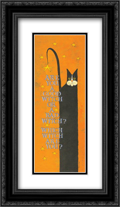 Which, Witch? 9x16 Black Ornate Wood Framed Art Print Poster with Double Matting by Hilliker, Lisa