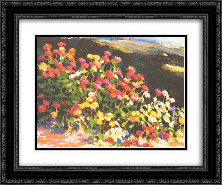 Bright Spot 18x15 Black Ornate Wood Framed Art Print Poster with Double Matting by Horne, Phyllis
