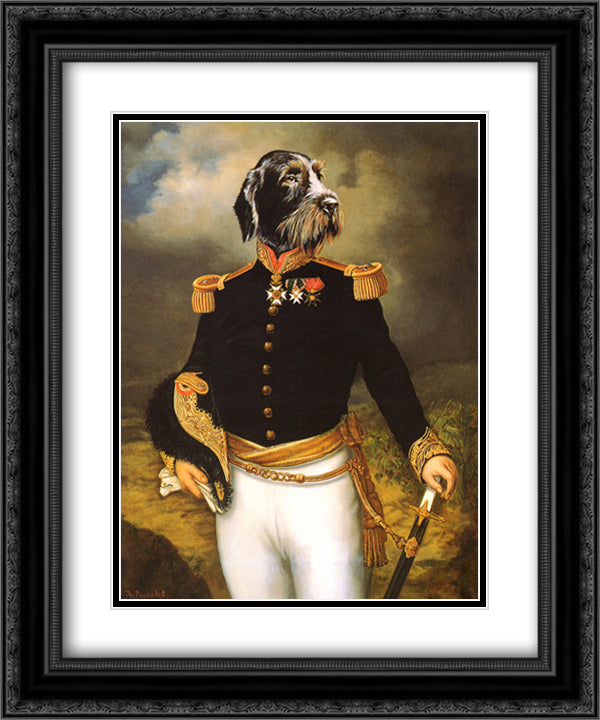 Ceremonial Dress 15x18 Black Ornate Wood Framed Art Print Poster with Double Matting by Poncelet, Thierry