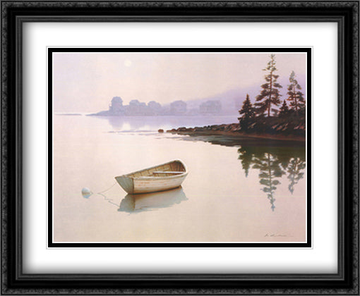 Daydream 34x28 Black Ornate Wood Framed Art Print Poster with Double Matting by Lu, Zhen Huan