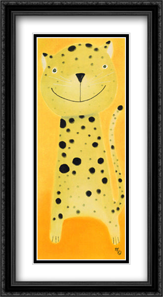 ANGELA 16x40 Black Ornate Wood Framed Art Print Poster with Double Matting by Thorpe, Mackenzie