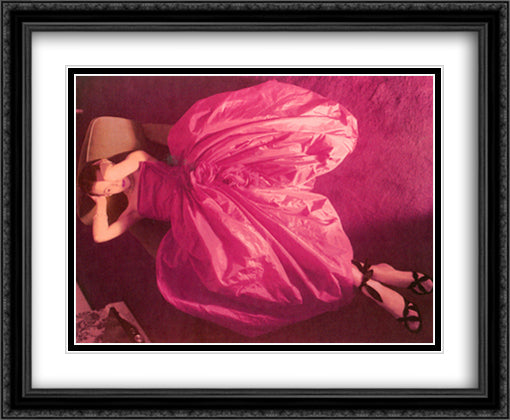 Jean Patchett, 1949 28x36 Black Ornate Wood Framed Art Print Poster with Double Matting by Parkinson, Norman