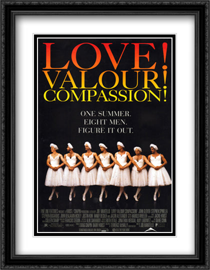 Love! Valour! Compassion! 28x36 Black Ornate Wood Framed Movie Poster with Double Matting