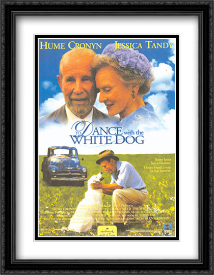 To Dance with the White Dog 28x36 Black Ornate Wood Framed Movie Poster with Double Matting