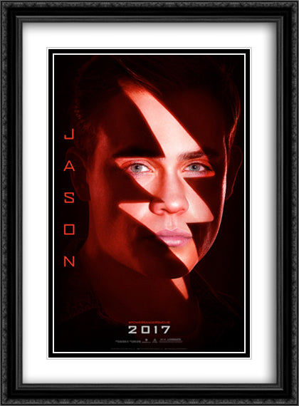 Power Rangers Jason 28x38 Black Ornate Wood Framed Movie Poster with Double Matting
