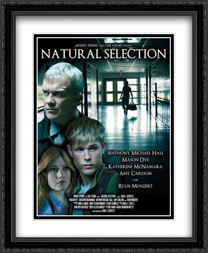Natural Selection 28x34 Black Ornate Wood Framed Movie Poster with Double Matting