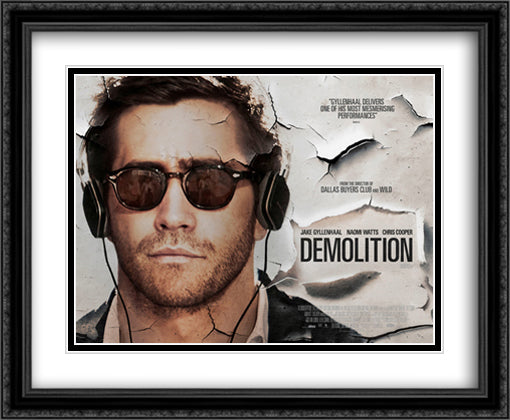Demolition 34x28 Black Ornate Wood Framed Movie Poster with Double Matting