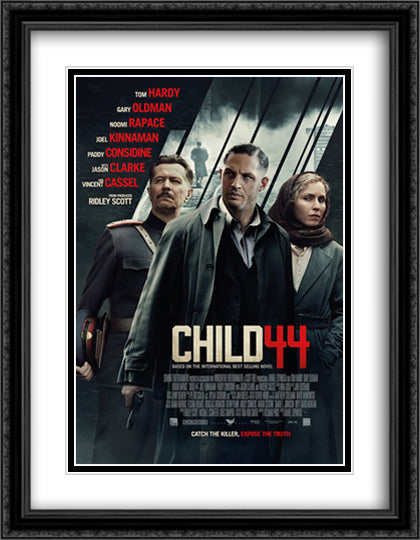 Child 44 28x36 Black Ornate Wood Framed Movie Poster with Double Matting