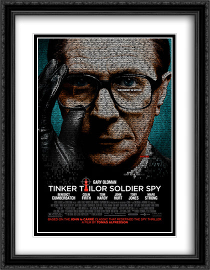 Tinker Tailor Soldier Spy 28x36 Black Ornate Wood Framed Movie Poster with Double Matting