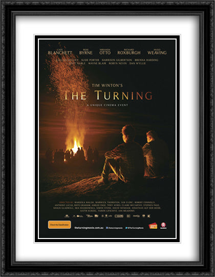 The Turning 28x36 Black Ornate Wood Framed Movie Poster with Double Matting