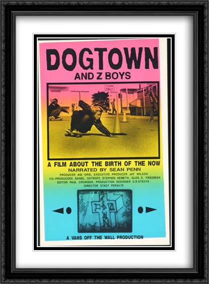 Dodtown and Z Boys 28x38 Black Ornate Wood Framed Movie Poster with Double Matting