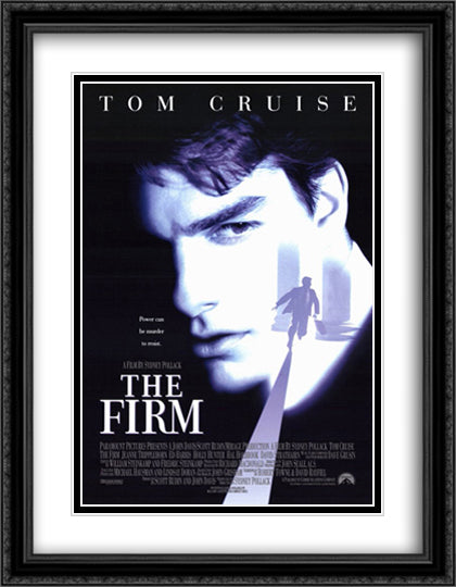 The Firm 28x36 Black Ornate Wood Framed Movie Poster with Double Matting