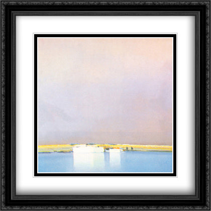 After the Storm 28x28 Black Ornate Wood Framed Art Print Poster with Double Matting by Doutreleau, Pierre