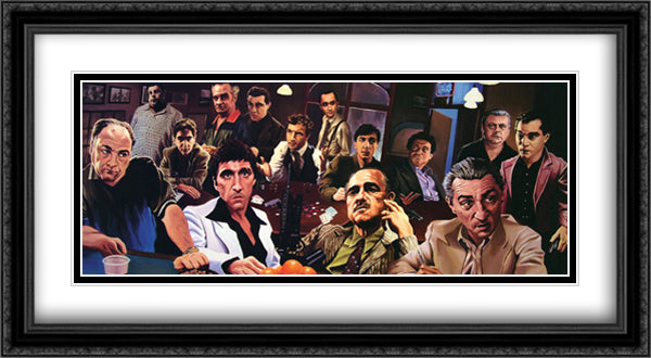 The Bad Guys 28x40 Black Ornate Wood Framed Art Print Poster with Double Matting by Reed, Justin
