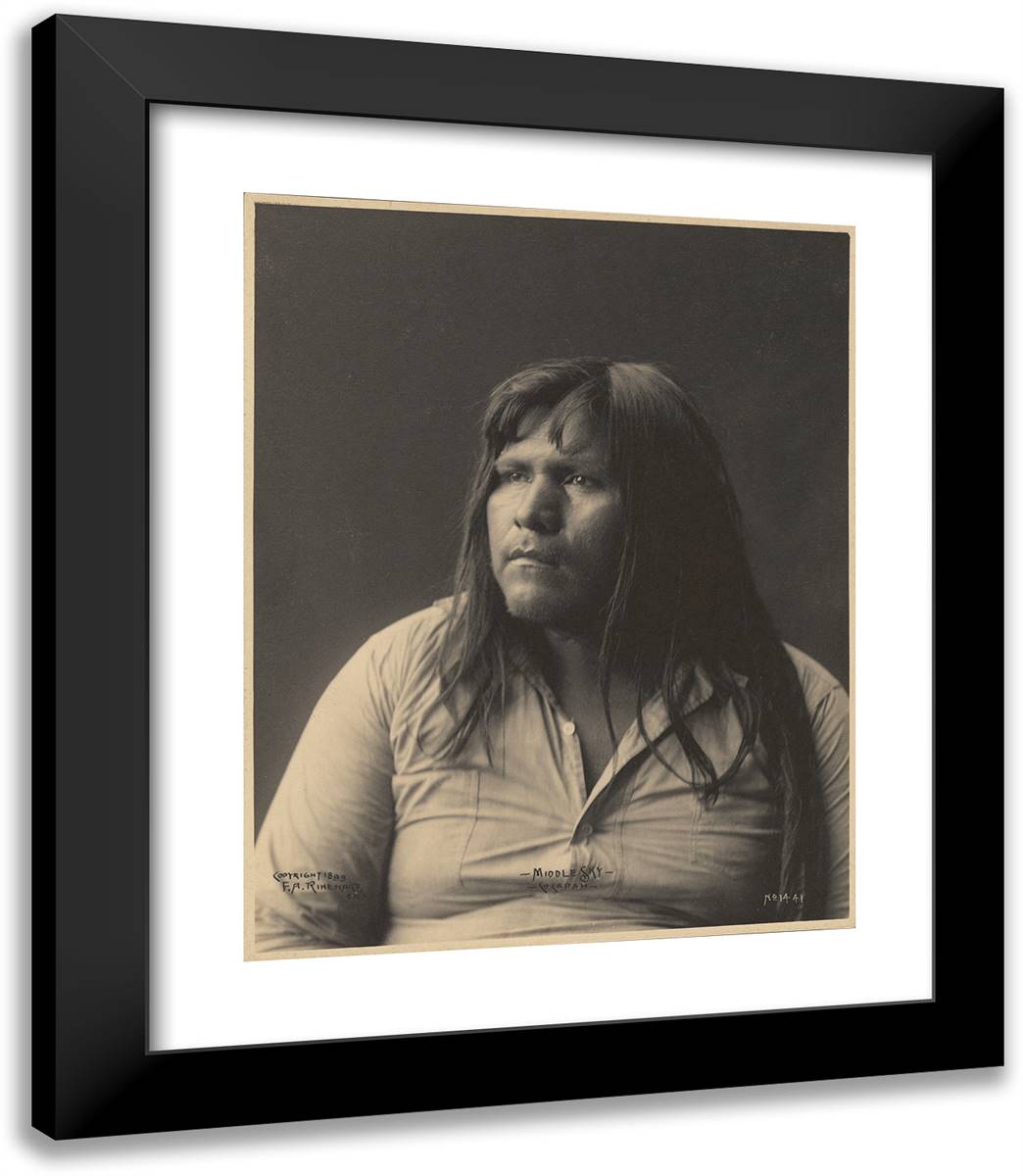 Middle Sky, Cocopah 20x23 Black Modern Wood Framed Art Print Poster by Muhr, Adolph F.