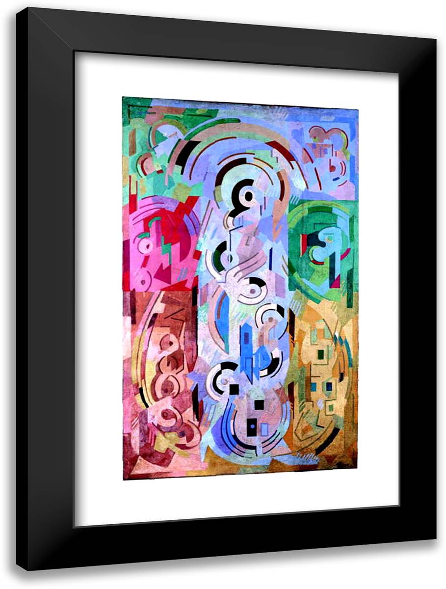 Untitled 17x24 Black Modern Wood Framed Art Print Poster by Gleizes, Albert
