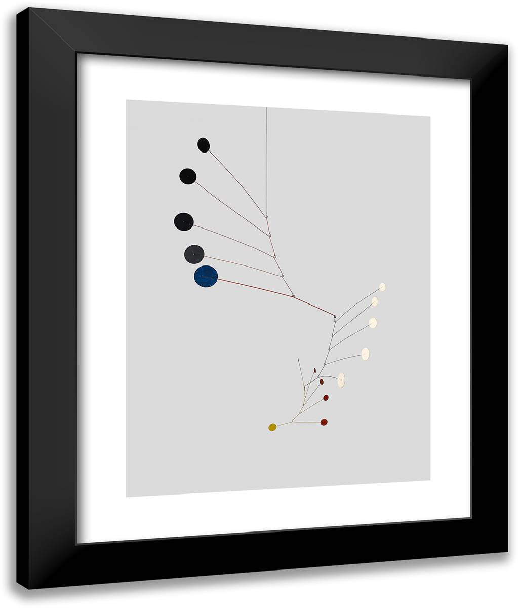 (3 X 5) + 1 20x24 Black Modern Wood Framed Art Print Poster by Calder, Alexander