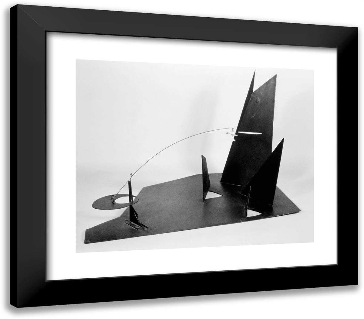 Clouds Over Mountains 23x20 Black Modern Wood Framed Art Print Poster by Calder, Alexander