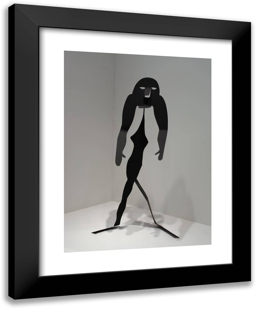 Critter with Mobile Top 19x24 Black Modern Wood Framed Art Print Poster by Calder, Alexander