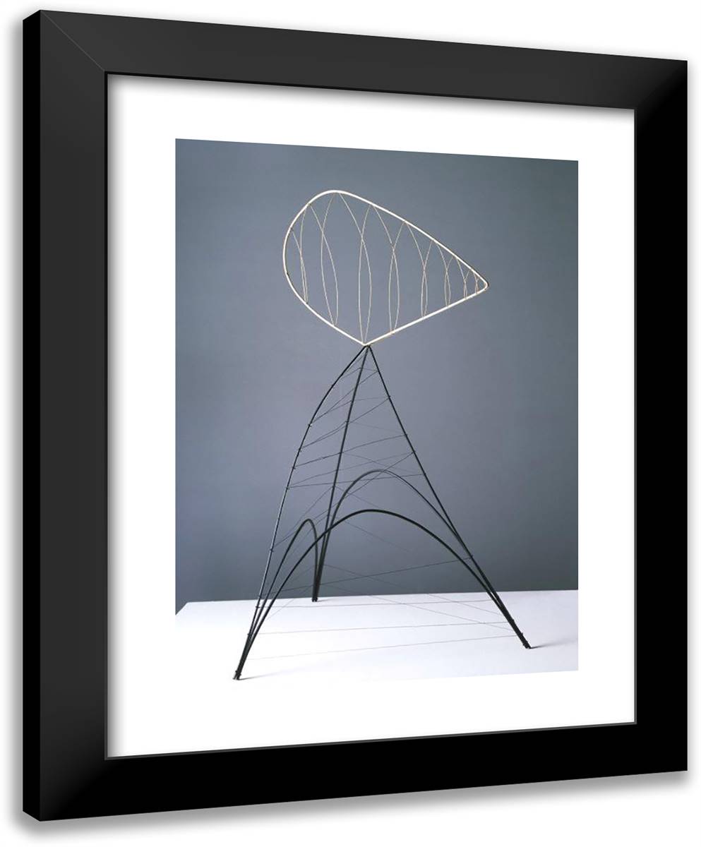 Hollow Egg 19x24 Black Modern Wood Framed Art Print Poster by Calder, Alexander