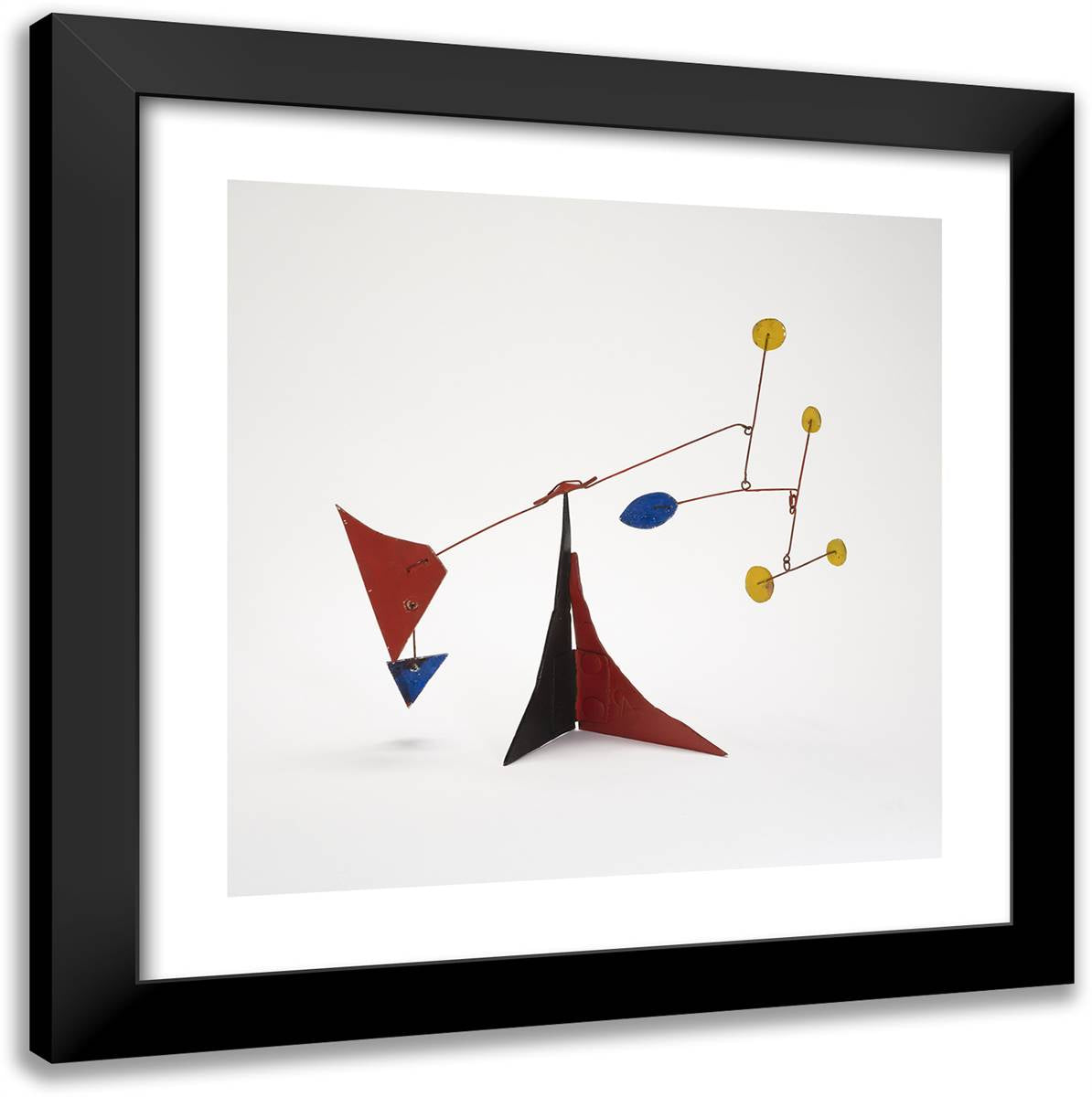 Untitled 20x20 Black Modern Wood Framed Art Print Poster by Calder, Alexander