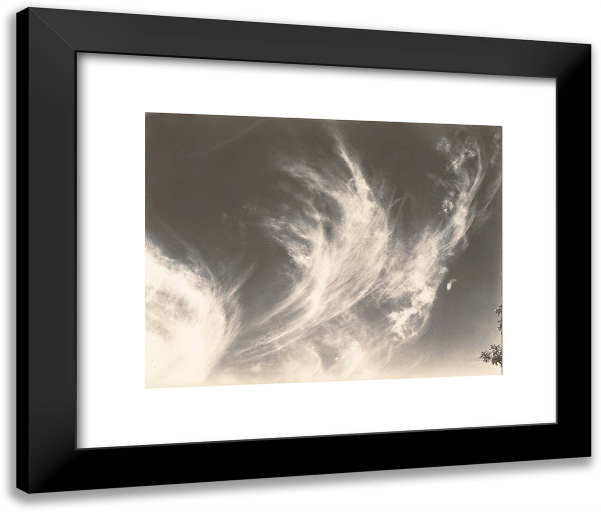 Equivalent II 24x20 Black Modern Wood Framed Art Print Poster by Stieglitz, Alfred