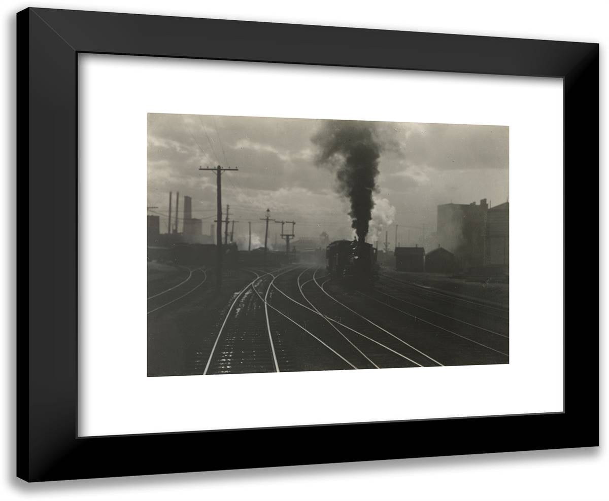 The Hand of Man II 24x20 Black Modern Wood Framed Art Print Poster by Stieglitz, Alfred