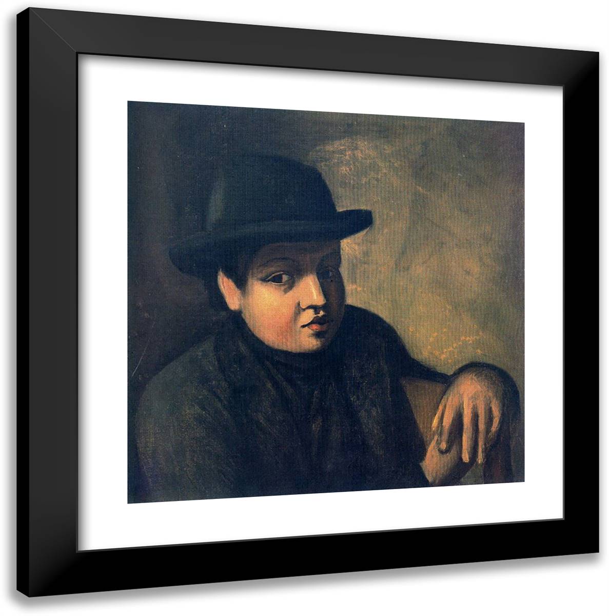 Portrait II 20x20 Black Modern Wood Framed Art Print Poster by Derain, Andre