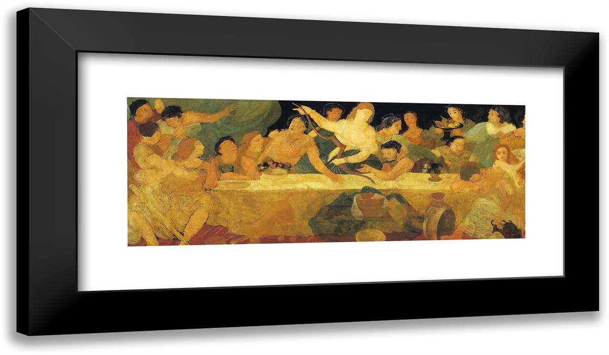 Return of Ulysses 24x14 Black Modern Wood Framed Art Print Poster by Derain, Andre