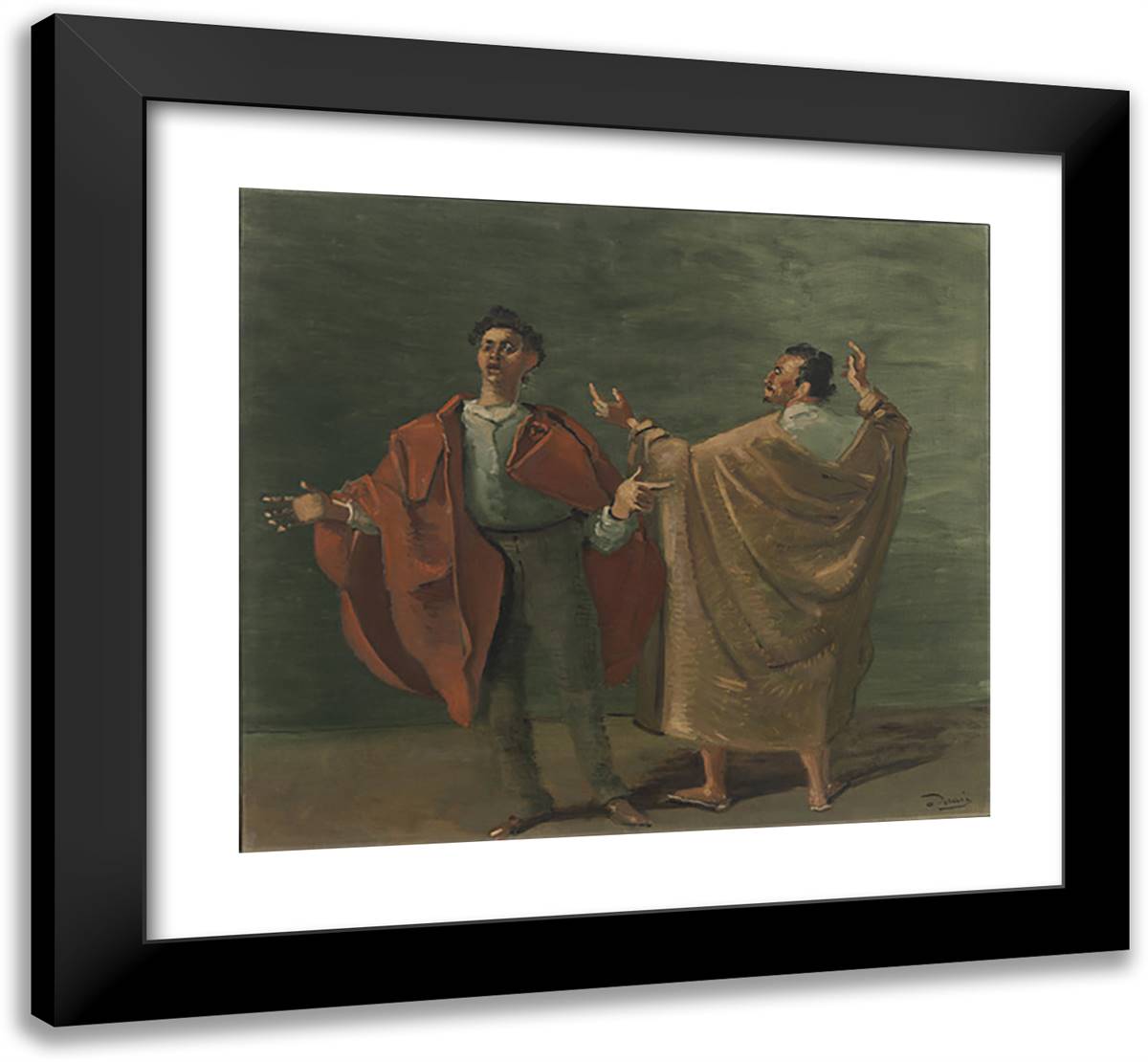 The Rehearsal 22x20 Black Modern Wood Framed Art Print Poster by Derain, Andre