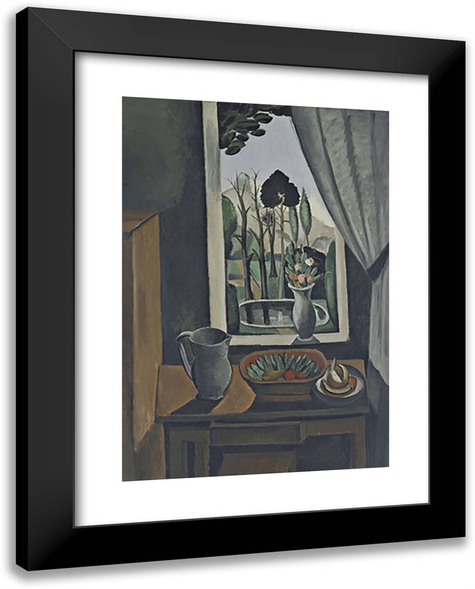 Window at Vers 19x24 Black Modern Wood Framed Art Print Poster by Derain, Andre