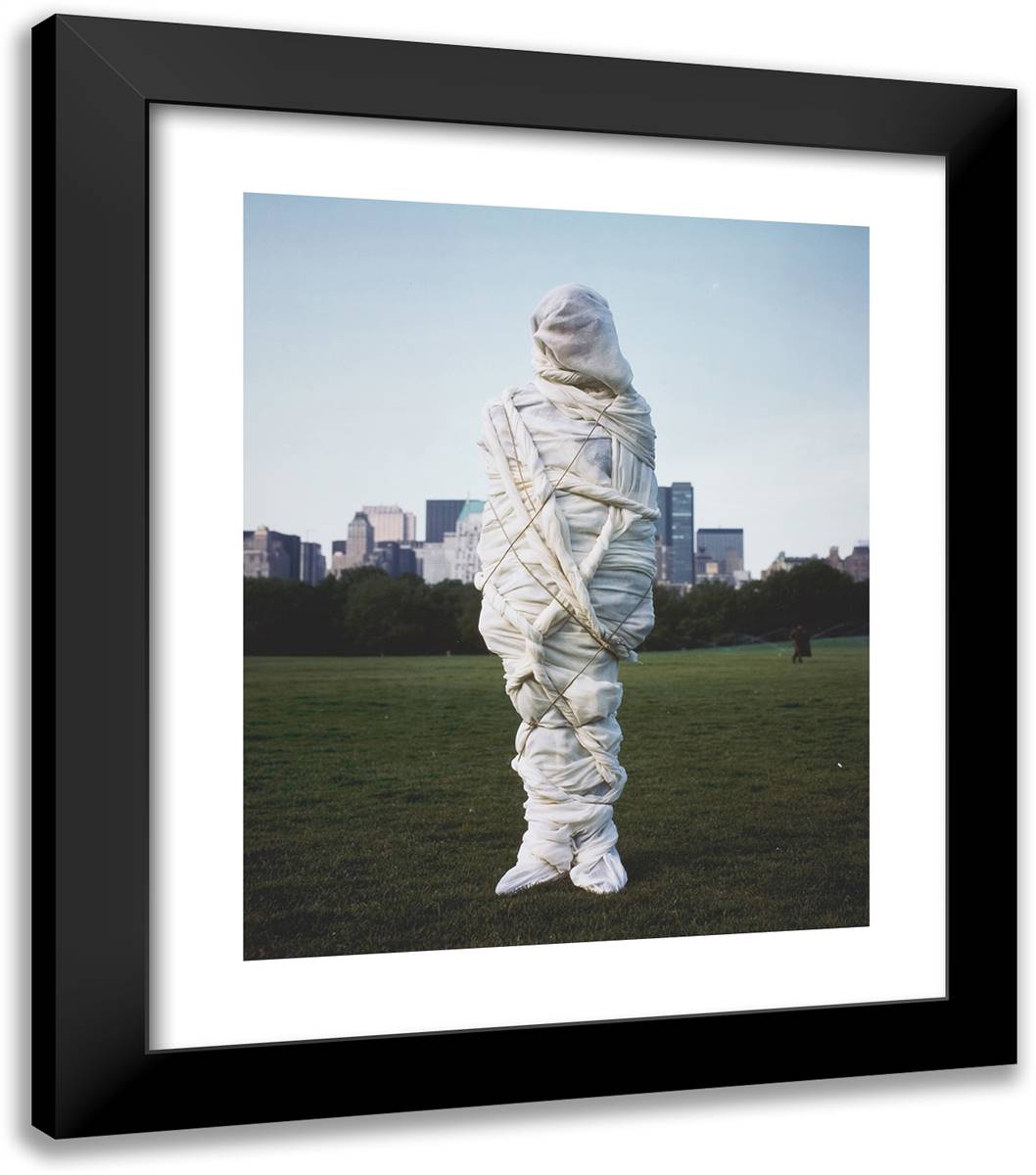 Christo, Central Park, New York City 20x23 Black Modern Wood Framed Art Print Poster by Leibovitz, Annie