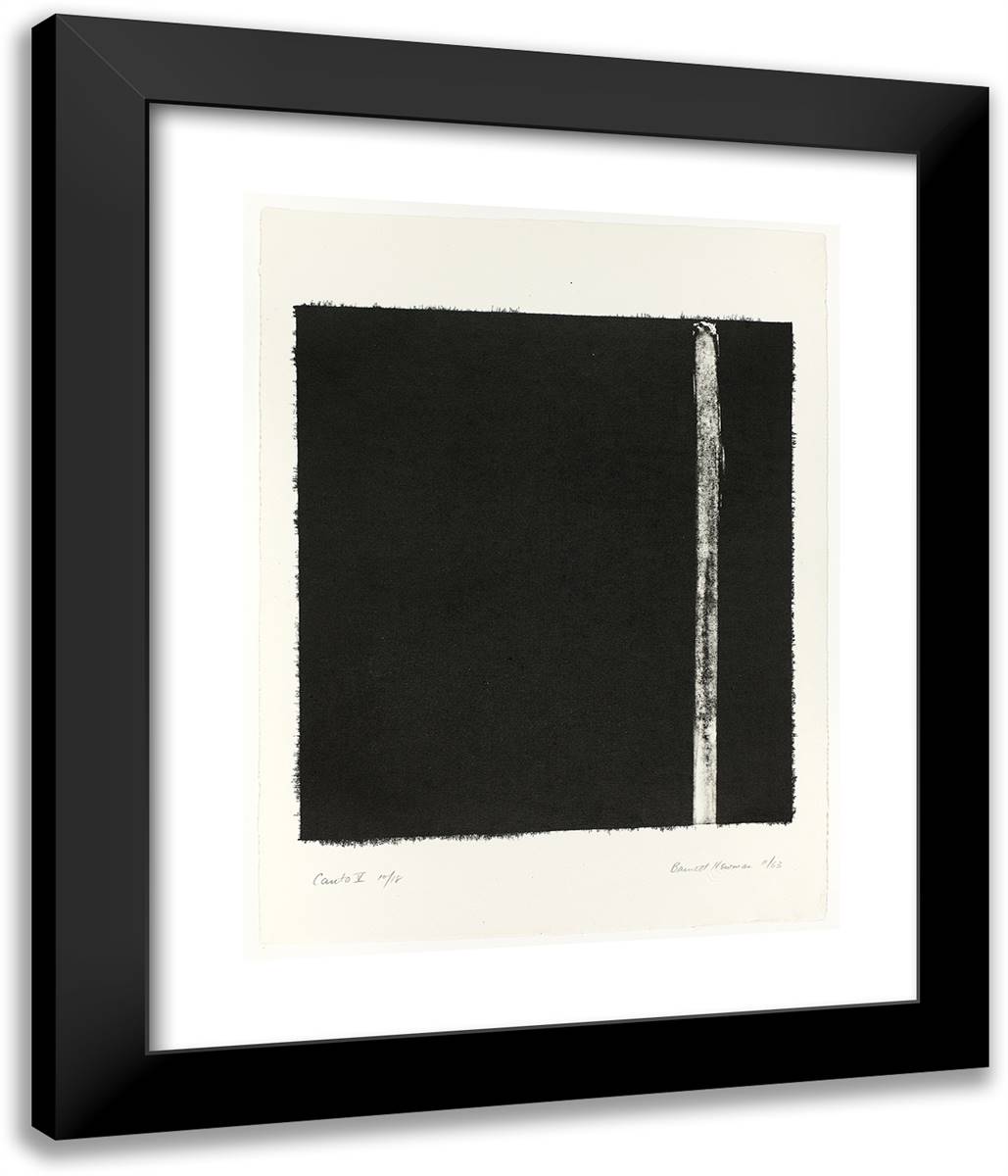Canto V, from 18 Cantos 20x24 Black Modern Wood Framed Art Print Poster by Newman, Barnett