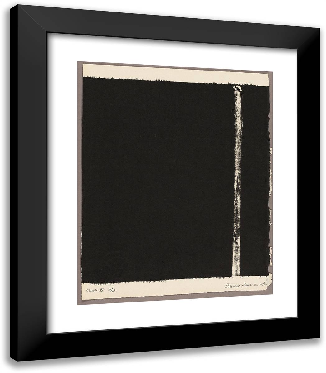 Canto VI, from 18 Cantos 20x23 Black Modern Wood Framed Art Print Poster by Newman, Barnett