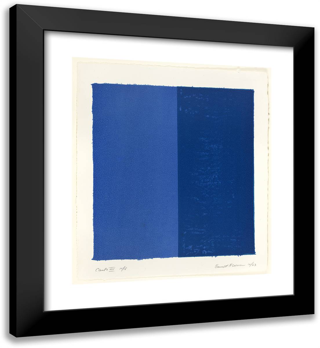 Canto VIII, from 18 Cantos 20x22 Black Modern Wood Framed Art Print Poster by Newman, Barnett