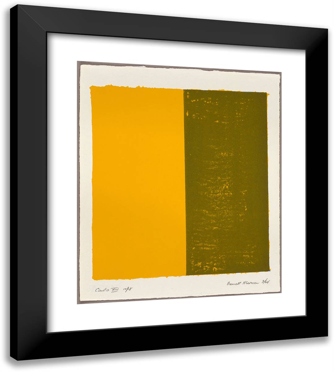 Canto XIII, from 18 Cantos 20x22 Black Modern Wood Framed Art Print Poster by Newman, Barnett