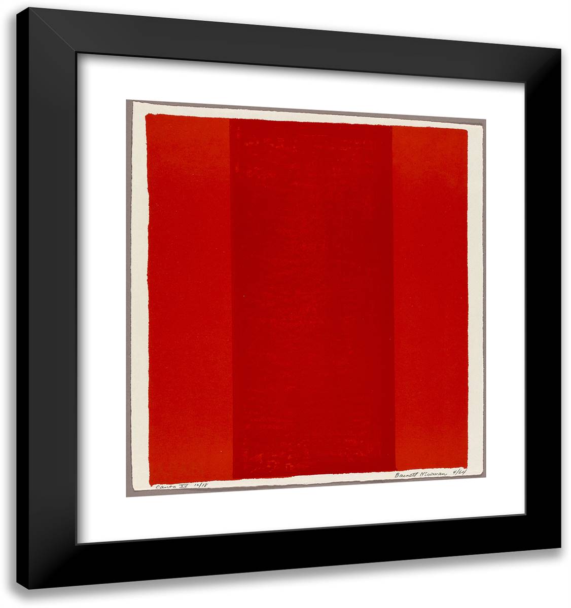 Canto XV, from 18 Cantos_2 20x21 Black Modern Wood Framed Art Print Poster by Newman, Barnett