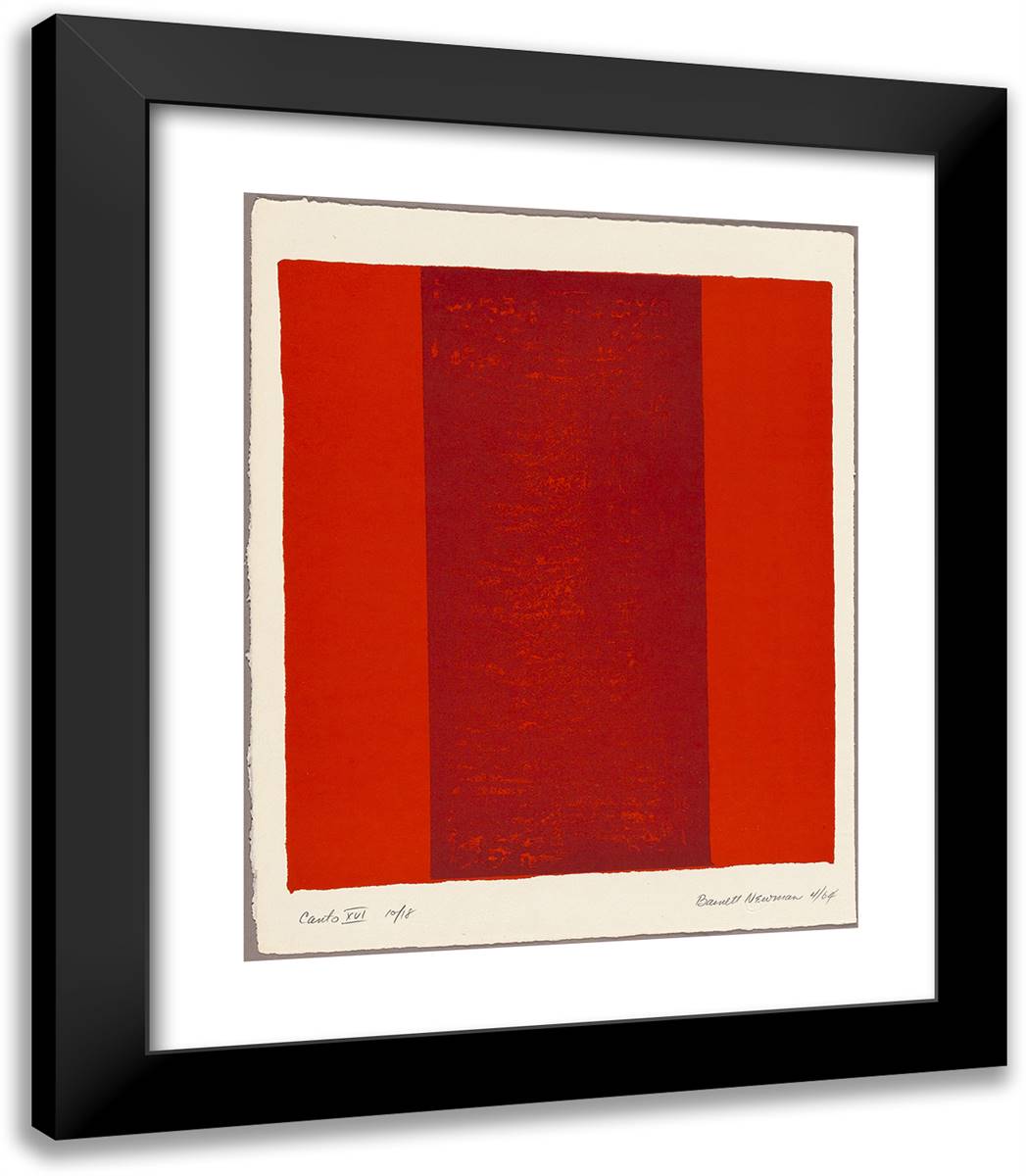 Canto XVI, from 18 Cantos_1 20x23 Black Modern Wood Framed Art Print Poster by Newman, Barnett