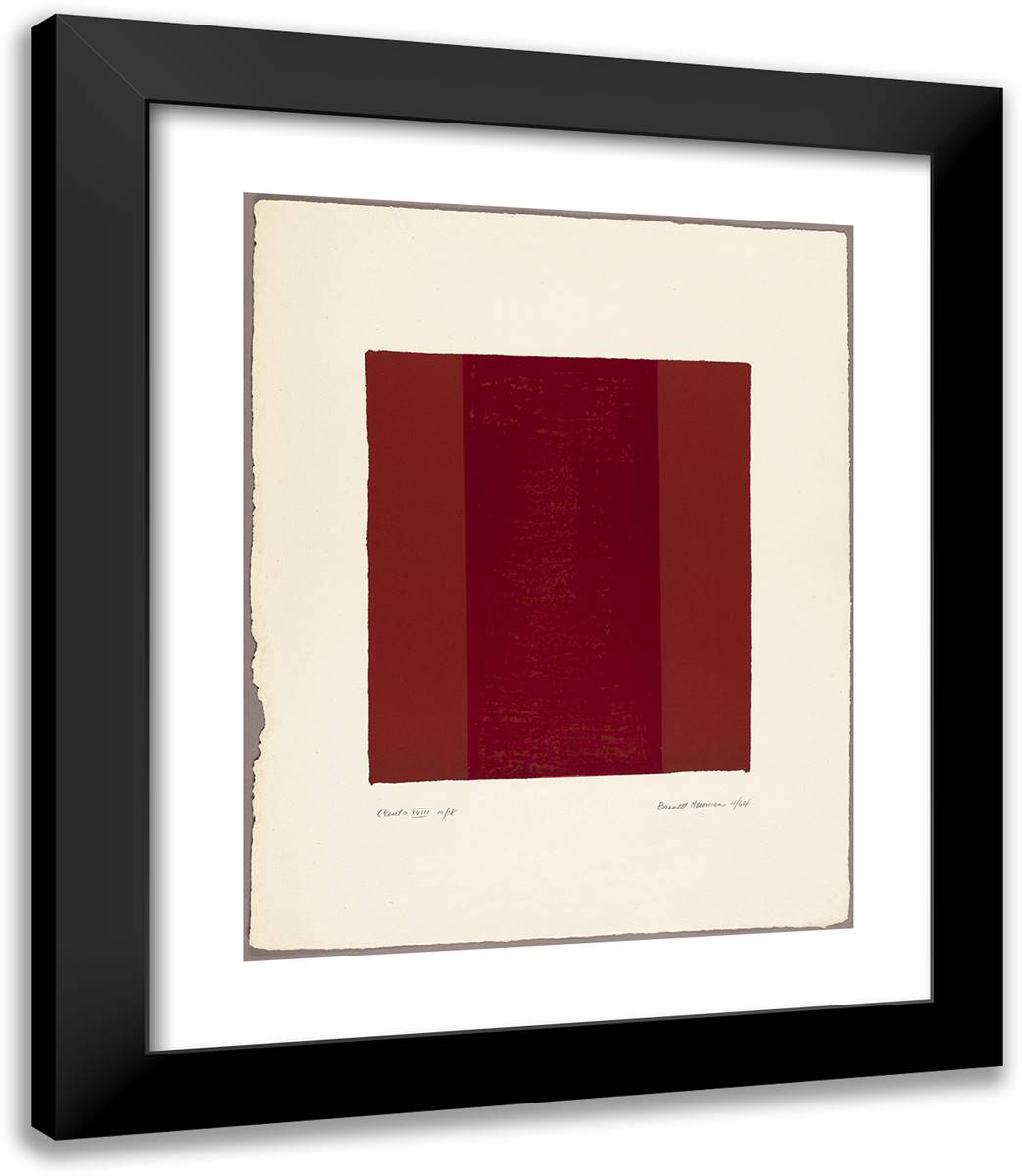 Canto XVIII, from 18 Cantos 20x23 Black Modern Wood Framed Art Print Poster by Newman, Barnett