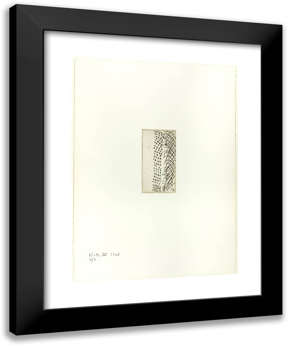 Note III, from Notes 19x24 Black Modern Wood Framed Art Print Poster by Newman, Barnett