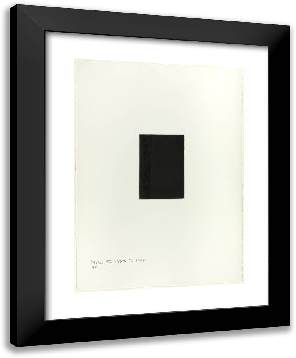 Note XII (State II), from Notes 19x24 Black Modern Wood Framed Art Print Poster by Newman, Barnett