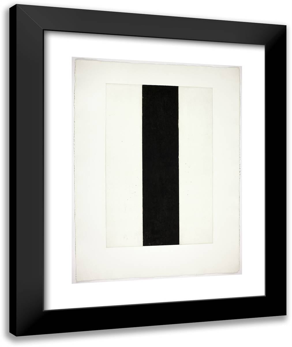 Untitled Etching 2_4 20x24 Black Modern Wood Framed Art Print Poster by Newman, Barnett